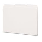 Smead File Folders, 1/3 Cut Top Tab, Letter, White, 100/Box SMD12843