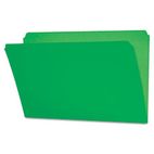 Smead File Folders, Straight Cut, Reinforced Top Tab, Legal, Green, 100/Box SMD17110