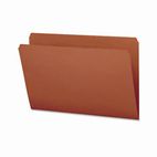 Smead File Folders, Straight Cut, Reinforced Top Tab, Legal, Orange, 100/Box SMD17510