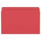 Smead File Folders, Straight Cut, Reinforced Top Tab, Legal, Red, 100/Box SMD17710
