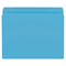 Smead File Folders, Straight Cut, Reinforced Top Tab, Letter, Blue, 100/Box SMD12010
