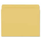 Smead File Folders, Straight Cut, Reinforced Top Tab, Letter, Goldenrod, 100/Box SMD12210