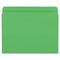 Smead File Folders, Straight Cut, Reinforced Top Tab, Letter, Green, 100/Box SMD12110