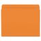 Smead File Folders, Straight Cut, Reinforced Top Tab, Letter, Orange, 100/Box SMD12510