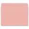 Smead File Folders, Straight Cut, Reinforced Top Tab, Letter, Pink, 100/Box SMD12610