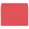 Smead File Folders, Straight Cut, Reinforced Top Tab, Letter, Red, 100/Box SMD12710