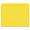 Smead File Folders, Straight Cut, Reinforced Top Tab, Letter, Yellow, 100/Box SMD12910
