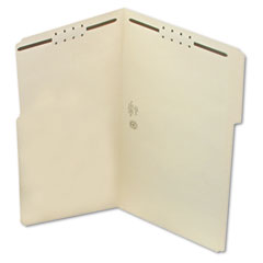Smead Folder, Two Fasteners, 1/3 Cut Assorted, Top Tab, Legal, Manila 50/Box SMD19537