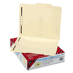 Smead Folder, Two Fasteners, 2/5 Cut Right Center, Top Tab, Letter, Manila, 50/Box SMD14580