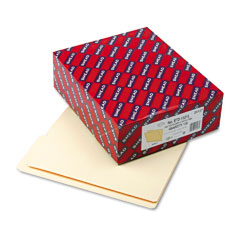 Smead Folders, 1/2 Cut Top, Reinforced End Tab, Letter, Manila, 100/Box SMD24127