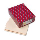 Smead Folders, 1/3 Cut Center Position, Reinforced End Tab, Letter, Manila, 100/Box SMD24136