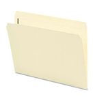 Smead Folders, One Fastener, Straight Cut, Top Tab, Letter, Manila, 50/Box SMD14510
