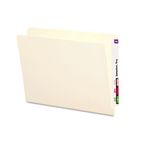 Smead Folders, Straight Cut, Reinforced End Tab, Letter, Manila, 100/Box SMD24109