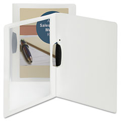 Smead Frame View Report Cover with Swing Clip, Portrait, Oyster, 5/Pack SMD86044