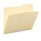 Smead Guide Height Folder, 2/5 Cut Right, Reinforced Top Tab, Letter, Manila, 100/Box SMD10386