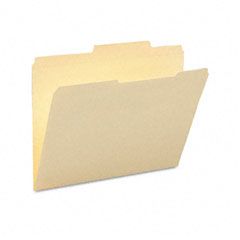 Smead Guide Height Folder, 2/5 Cut Right, Two-Ply Tab, Letter, Manila, 100/Box SMD10376