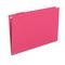 Smead Hanging File Folders, 1/5 Tab, 11 Point Stock, Legal, Red, 25/Box SMD64167