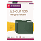 Smead Hanging Folders, 1/3 Tab, 11 Point Stock, Letter, Green, 25/Box SMD64035