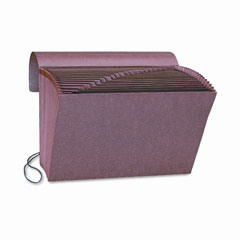 Smead Heavy-Duty A-Z Expanding File, 21 Pocket, Letter, Leather-Like Redrope SMD70318