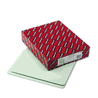 Smead Heavy Duty Folders, End Tab, One Inch Expansion, Letter, Gray Green, 25/Box SMD26200