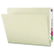 Smead Heavy Duty Folders, End Tab, One Inch Expansion, Letter, Gray Green, 25/Box SMD26200