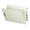 Smead Heavy Duty Folders, End Tab, Two Inch Expansion, Legal, Gray Green, 25/Box SMD29210