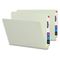 Smead Heavy Duty Folders, End Tab, Two Inch Expansion, Letter, Gray Green, 25/Box SMD26210