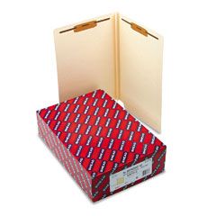 Smead Heavy W-Fold Expansion Folders, Two Fasteners, End Tab, Legal, Manila, 50/Box SMD37276