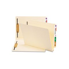 Smead Heavy W-fold Expansion Folders, Two Fasteners, End Tab, Letter, Manila, 50/Box SMD34276