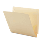 Smead Heavyweight Folder, Two Fasteners, End Tab, Letter, 11 Point Manila, 50/Box SMD34115