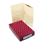 Smead Heavyweight Folders, One Fastener, End Tab, Legal, 11 Point Manila, 50/Box SMD37110