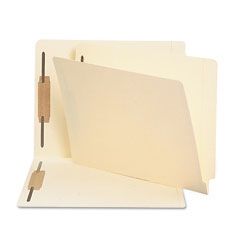 Smead Heavyweight Folders, Two Fasteners, End Tab, Letter, 11 Point Manila, 250/Box SMD34125