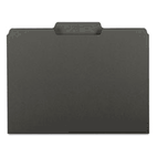 Smead Interior File Folders, 1/3 Cut Top Tab, Letter, Black, 100/Box SMD10243