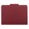 Smead Interior File Folders, 1/3 Cut Top Tab, Letter, Maroon, 100/Box SMD10275