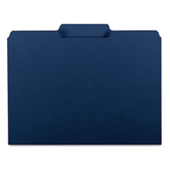 Smead Interior File Folders, 1/3 Cut Top Tab, Letter, Navy, 100/Box SMD10279