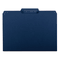 Smead Interior File Folders, 1/3 Cut Top Tab, Letter, Navy, 100/Box SMD10279