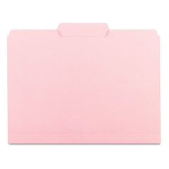 Smead Interior File Folders, 1/3 Cut Top Tab, Letter, Pink, 100/Box SMD10263