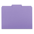 Smead Interior File Folders, 1/3 Cut Top Tab, Letter, Purple, 100/Box SMD10283