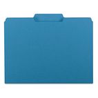 Smead Interior File Folders, 1/3 Cut Top Tab, Letter, Sky Blue, 100/Box SMD10287