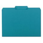 Smead Interior File Folders, 1/3 Cut Top Tab, Letter, Teal 100/Box SMD10291