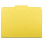 Smead Interior File Folders, 1/3 Cut Top Tab, Letter, Yellow, 100/Box SMD10271
