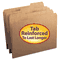 Smead Kraft File Folders, 1/3 Cut, Reinforced Top Tab, Letter, Brown, 100/Box SMD10734