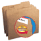 Smead Kraft File Folders, 1/3 Cut, Reinforced Top Tab, Letter, Brown, 100/Box SMD10734