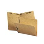 Smead Kraft K Style Fastener Folders, Straight Cut, Top Tab, Letter, Brown, 50/Box SMD14813