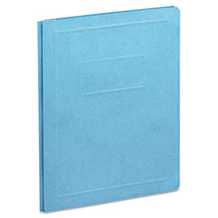 Smead Leatherette Brief Cover, Tang Fasteners, Letter, 1/2" Capacity, Blue, 25/Box SMD87152