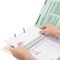 Smead Manila Classification Folders with 2/5 Right Tab, Letter, Four-Section, 10/Box SMD13700