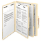Smead Manila Classification Folders with 2/5 Right Tab, Letter, Six-Section, 10/Box SMD14000
