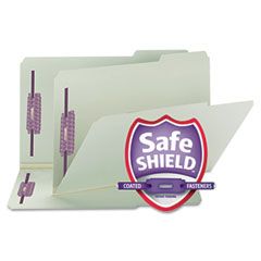 Smead One Inch Expansion Fastener Folder, 1/3 Top Tab, Legal, Gray Green, 25/Box SMD19931