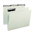 Smead One Inch Expansion Metal Tab Folder, 1/3 Tab, Letter, Gray Green, 25/Box SMD13430