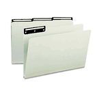 Smead One Inch Expansion Metal Tab Folder, 1/3 Top Tab, Legal, Gray Green, 25/Box SMD18430